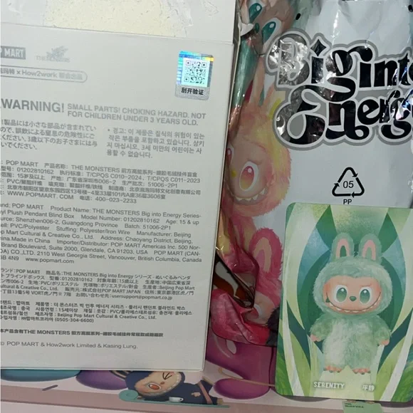 Pop Mart Labubu The Monsters Big Into Energy Plush - SERENITY - Picture 8 of 9